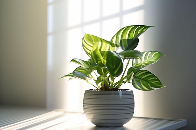 beau décor d'intérieur de plantes d'intérieur