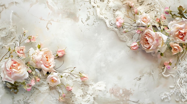 un beau dessin floral blanc sur un fond blanc