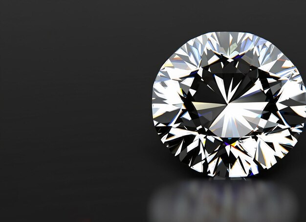 beau diamant brillant rendu 3D