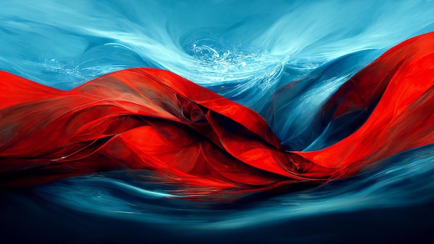 beau fond abstrait rouge et bleu 4k