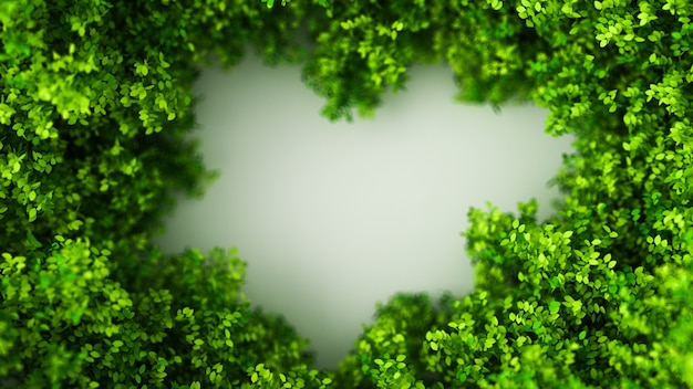 Photo beau fond d'été avec des feuilles. rendu 3d.