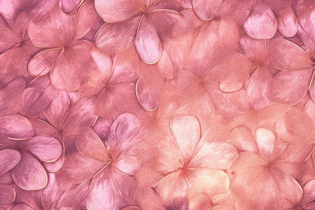 Photo beau fond de fleurs d'hortensia rose gros plan