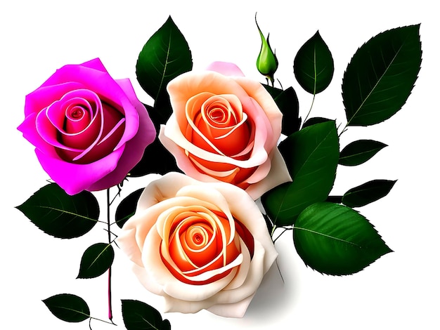 un beau fond de fleurs de rose