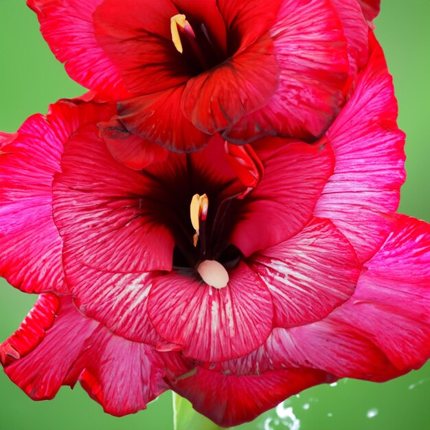 Beau fond floral gros plan d'une fleur rose hémérocalle