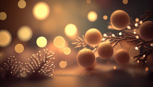 Le beau fond de Noël en bokeh