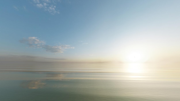 beau fond de réflexion mer et ciel