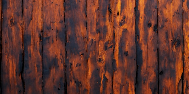 Beau fond de vieilles planches de bois carbonisées
