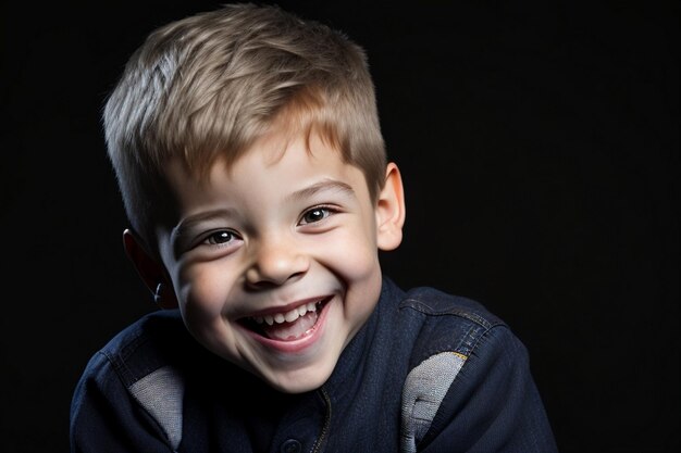 Un beau garçon si mignon Kid sourit