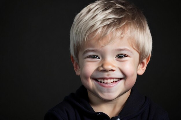 Un beau garçon si mignon Kid sourit