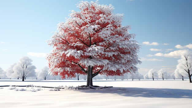 Un beau globe de neige avec un papier peint UHD de glace