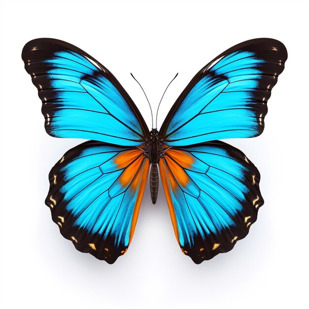 Le beau grand papillon sauvage regardant vers l'avant est montré en pleine longueur généré par Ai