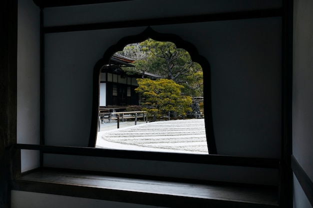 Photo beau jardin japonais