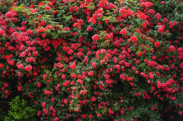 Photo beau jardin de roses