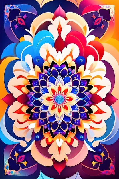 Beau mandala coloré