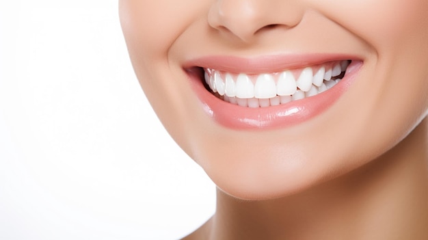 beau modèle brune femme souriante avec des dents parfaitement propres stock photo fond dentaire