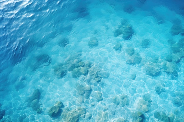 beau modèle de surface de l'eau de rivage de plage tropicale