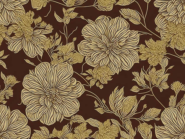 Beau motif floral sur le fond