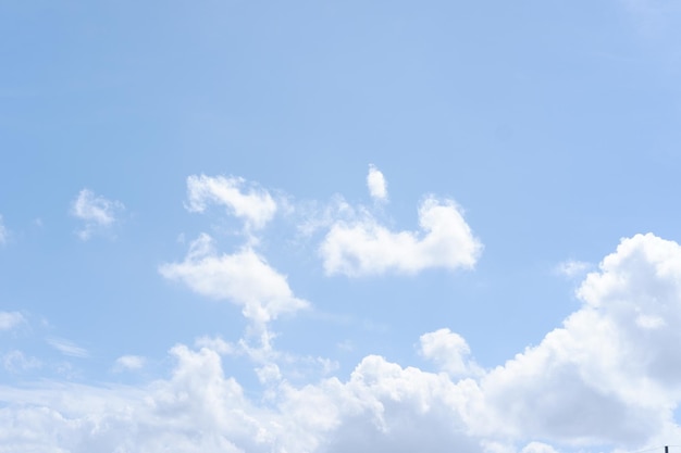 beau nuage sur le ciel bleu en arrière-plan