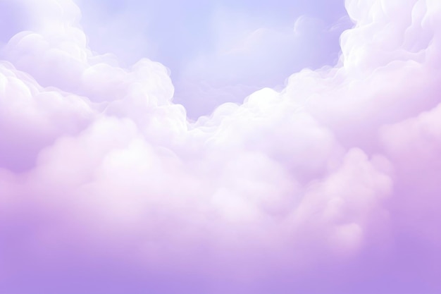 Le beau nuage violet du bébé le soir