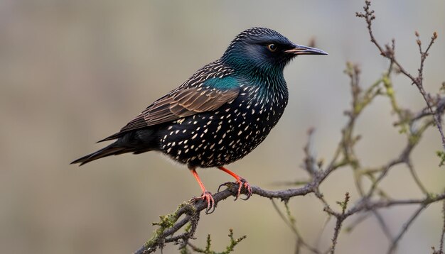 Beau oiseau sur un bouquet dans la saison hivernale