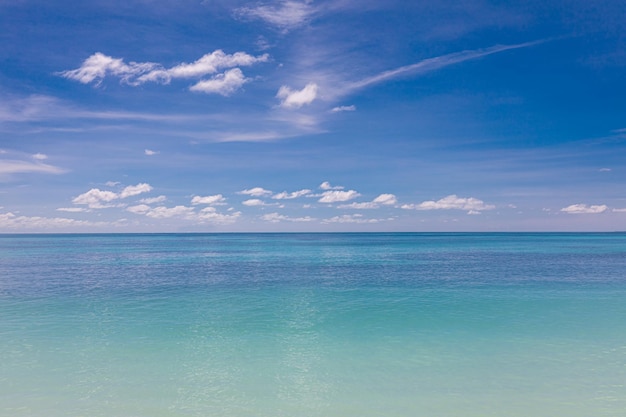 Beau panorama marin. Composition de la nature. Concept de nature paisible. Horizon avec mer bleue