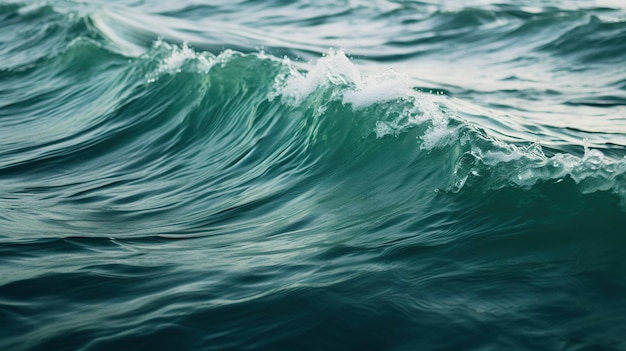 beau panorama des vagues de mer avec des couleurs turquoises pendant la journée