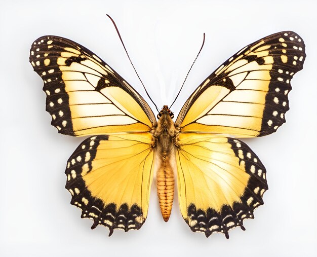 Beau papillon isolé sur un fond blanc