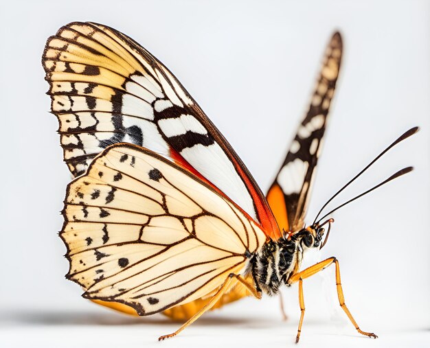 Beau papillon isolé sur fond blanc