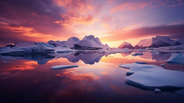 Beau paysage de l'Antarctique