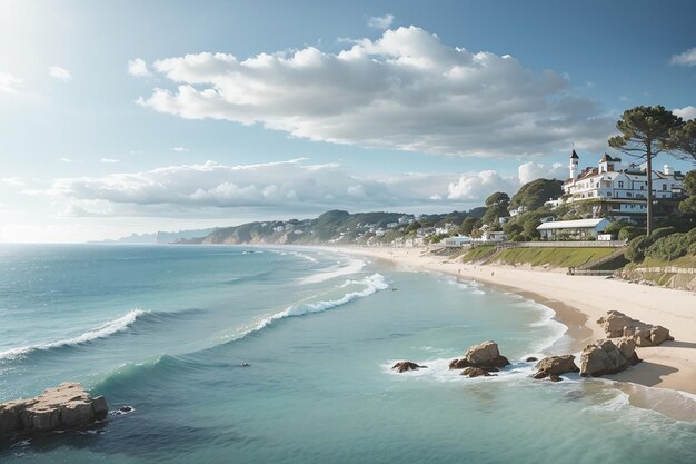 Beau paysage de bord de mer