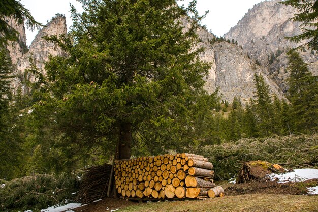 Beau paysage dans les Alpes italiennes Dolomites