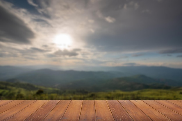 Beau paysage de Doi Chang Mub et Doi Tung Chiang Rai