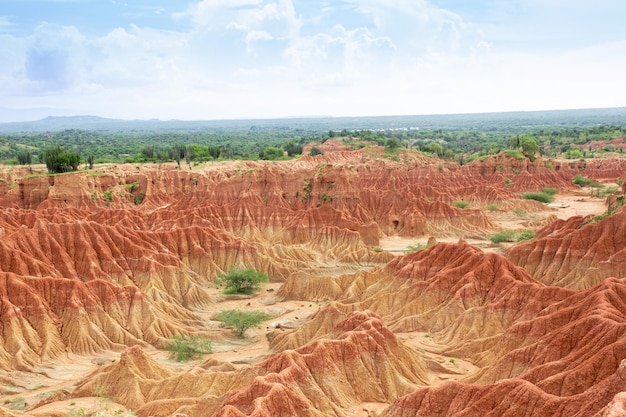 Beau paysage du désert de Tatacoa