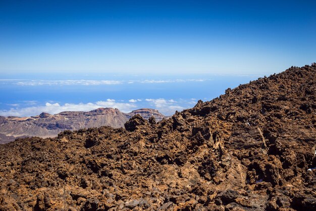 Beau paysage du parc national du Teide Tenerife île des Canaries Espagne