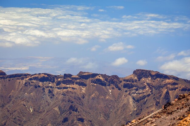 Beau paysage du parc national du Teide Tenerife île des Canaries Espagne