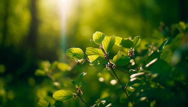 Beau paysage d'été Generative AI