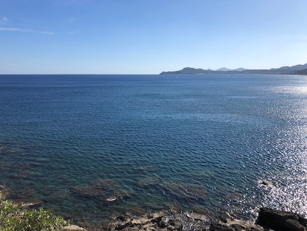 Beau paysage d'été de rhodes grèce