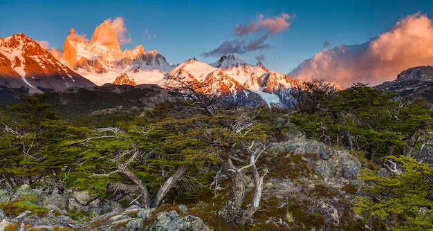 Beau paysage avec Fitz Roy Patagonie Argentine