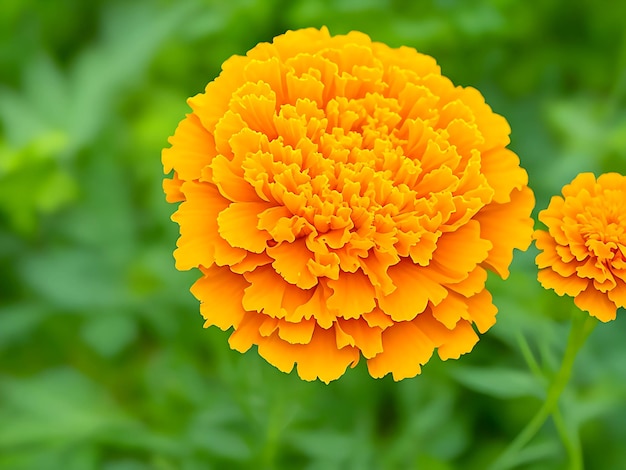 Un beau paysage de fleurs Fleur de couleur jaune