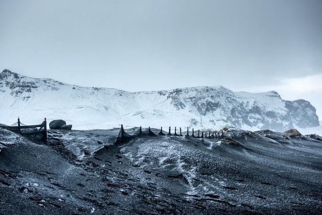 Beau paysage d'hiver en Islande