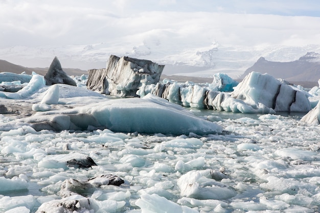 Beau paysage en Islande Nature de glace incroyable