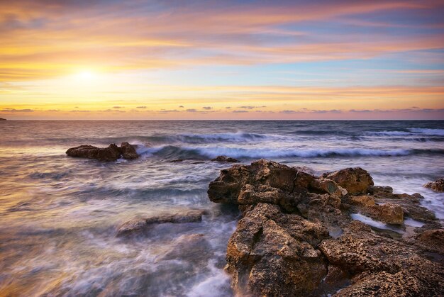 Beau paysage marin Composition de la nature