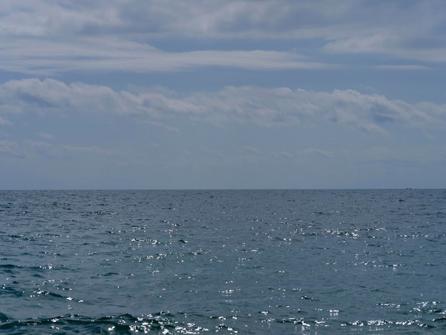 beau paysage marin et fond de ciel