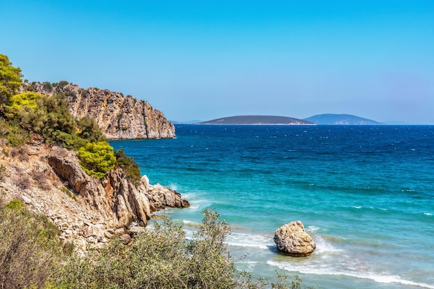 Beau paysage marin Grèce Péloponnèse Mer Méditerranée Europe