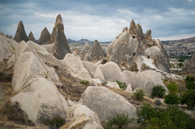 Beau paysage de montagne de Cappadoce