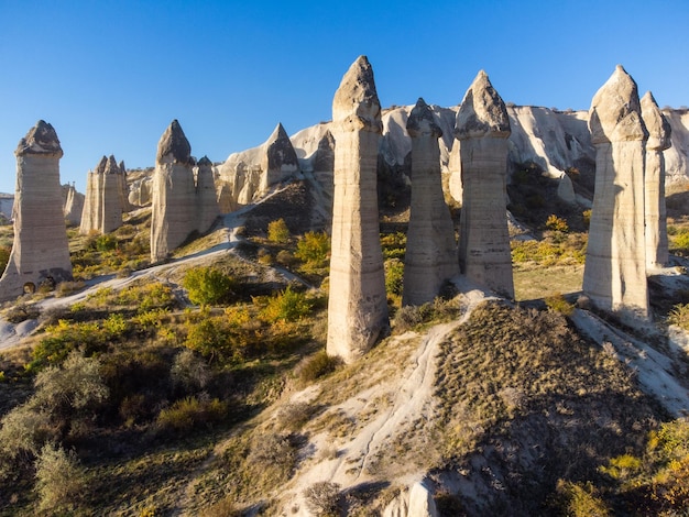 Beau paysage de montagne de Cappadoce