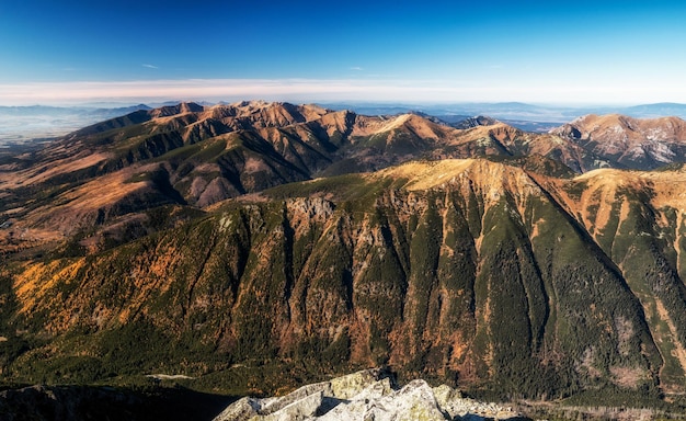 Beau paysage de montagne Tatras occidentales en Slovaquie