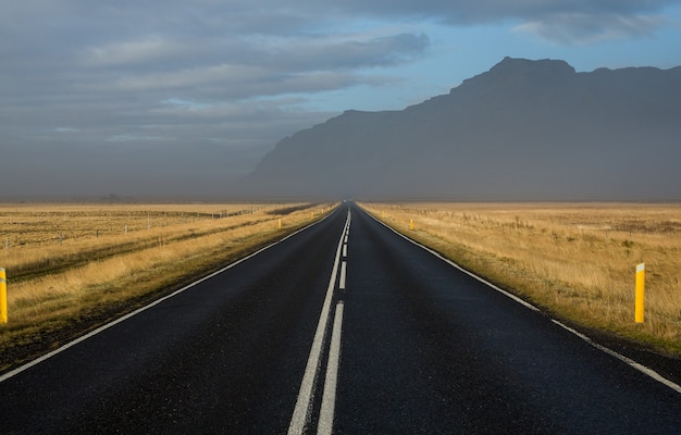 Beau paysage naturel en Islande. Route n ° 1 en Islande