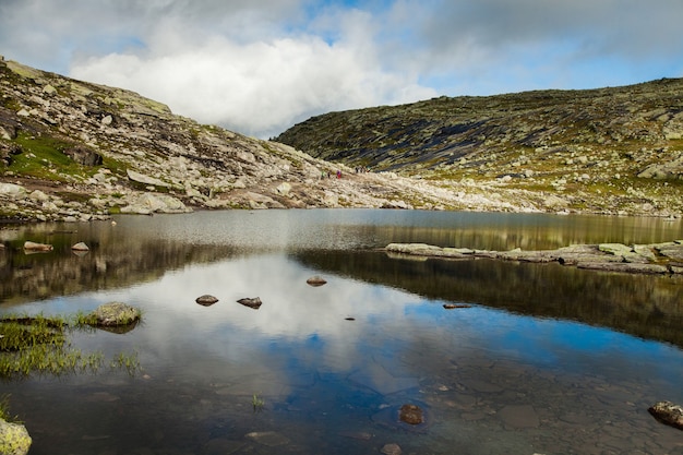 Beau paysage naturel en Norvège. Incroyable nature sauvage en Europe.