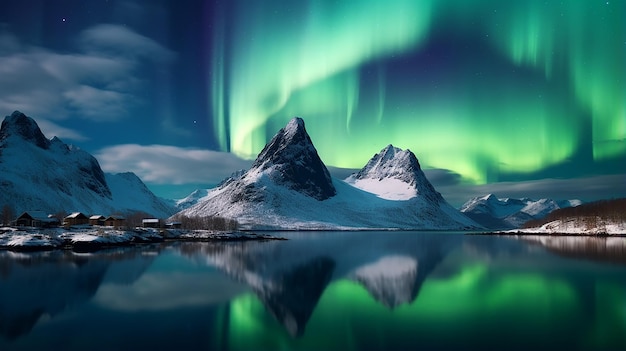 beau paysage naturel en Norvège